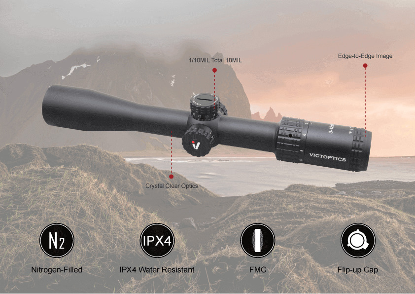 3-12x40 SFP Tüfek Dürbünü
