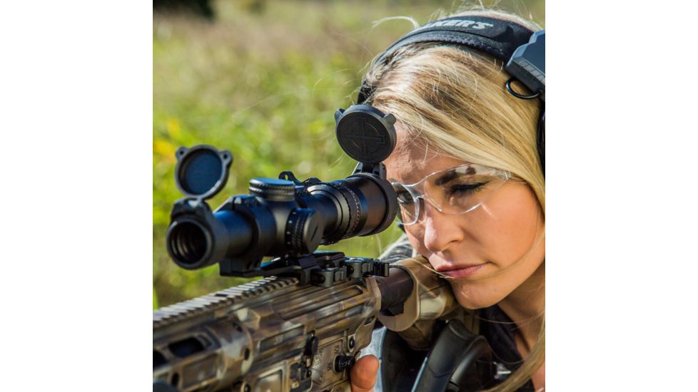 SightMark Citadel Tüfek Dürbünü, 1-10x24mm, 30mm Tüp, İkinci Odak Düzlemi, HDR Kırmızı Aydınlatmalı Nişangah, Mat, Siyah, SM13138HDR